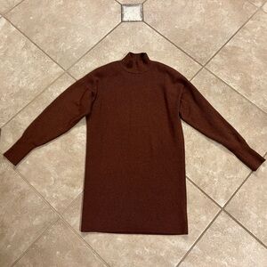 Abercrombie & Fitch Women’s Mock Neck Sweater Brown Dress Size XSP